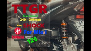 TTGR rear shock installation and review  Mio i 125 [upl. by Eceinaj]