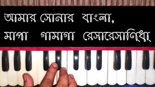 Amar Sonar Bangla National Anthem Harmonium Lesson [upl. by Irrej]