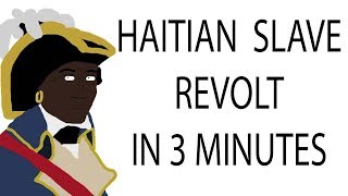 Haitian Slave Revolt  3 Minute History [upl. by Amapuna]