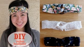 DIY Sew Easy Turban Headband Tutorial  Sew Easy Please [upl. by Skipp58]