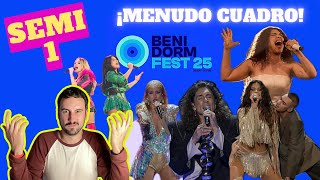 Análisis de la SEMIFINAL 1 del BENIDORM FEST 2025 [upl. by Giule]