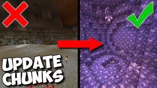 118 How To RESET CHUNKS In Your Minecraft World  Easily Get New Blocks In Your World [upl. by Akirehc]