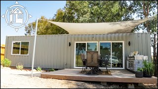 Modern 40 ft SHIPPING CONTAINER HOME w Gorgeous Interior [upl. by Schwartz]