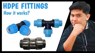 How to connect PE COUPLER fittings  Basic plumbing [upl. by Earised]