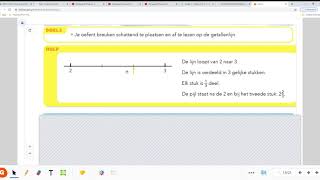 pluspunt 4 groep 6 blok 4 doel 3 breuken schattend plaatsen op getallenlijn [upl. by Domenic]