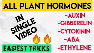 Super Trick To Learn quotALL PLANT HORMONESquot  One Shot Video  NEET [upl. by Niboc]