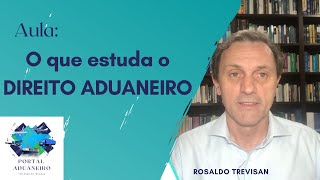 O que estuda o Direito Aduaneiro [upl. by Netsrejk]