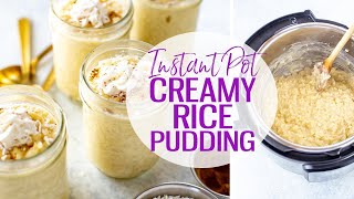 Instant Pot Rice Pudding [upl. by Asihtal]