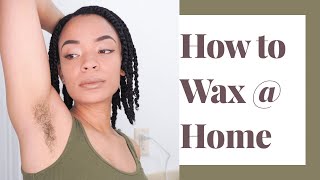 How To Wax Your Armpits At Home  DIY Video [upl. by Mazonson447]