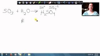 Sulfur Trioxide And Water Make Sulfuric Acid [upl. by Reffinej]