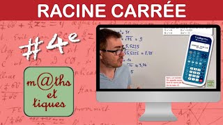 Calculer une racine carrée  Quatrième [upl. by Nerty]