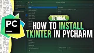 How To Install Tkinter In PyCharm  Learn Tkinter Course [upl. by Dibru115]