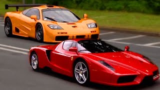 Ferrari Enzo vs McLaren F1  Fifth Gear [upl. by Clea]