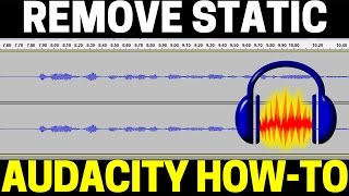 How To Remove Static From Audio Recordings Using Audacity  Mic Buzzing Noise Removal Tutorial [upl. by Ide]