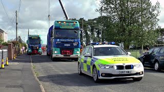 Allelys Heavy Haulage removes tank wagons from Llangennech 03092020 [upl. by Tedman]