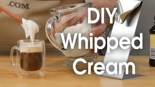 DIY whipped cream in 60 seconds [upl. by Aicnatsnoc]