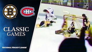 NHL Classic Games Canadiens send Bruins home in 1979 SemiFinal [upl. by Ariana789]