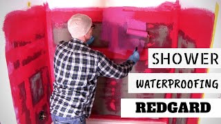 RedGard waterproofing shower [upl. by Eberta]