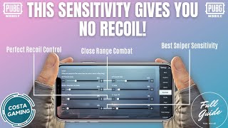 ADVANCED SENSITIVITY 100 ZERO RECOIL  The BEST Settings  Handcam Training Drills PUBG Mobile [upl. by Lenuahs452]