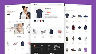 Ecommerce Website With HTML CSS JavaScript  Full Responsive ecommerce Website [upl. by Bresee645]