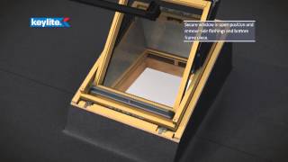 How to install  Keylite Flat Roof Windows [upl. by Lak470]