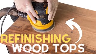 How to refinish cherry wood table tops [upl. by Hanahsuar]