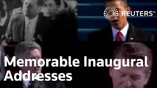 Memorable inauguration speeches by US presidents [upl. by Dlareg]