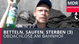 Betteln Saufen Sterben 3 – Obdachlose am Bahnhof  Doku [upl. by Humfrid]