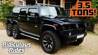 World’s First 6 Wheeled Hummer SUVT  RIDICULOUS RIDES [upl. by Eelah369]