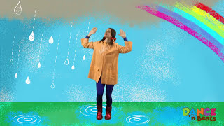 Preschool Learn to Dance Drip Drop Rain [upl. by Aleekat]