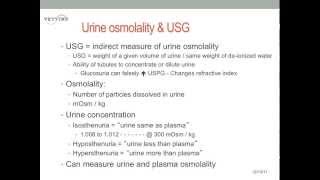 Urine Osmolality and Urine Specific Gravity [upl. by Idroj]