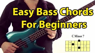 Easy Bass Guitar Chords for Beginners [upl. by Arondel449]