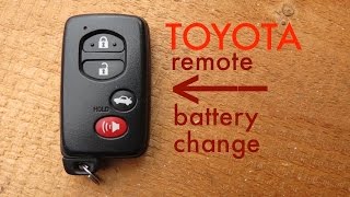 How to ● Toyota Key Fob Remote Keyless Battery ChangeReplace [upl. by Everard]