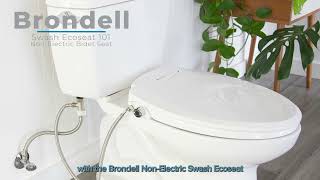 Brondell ECOSEAT S101 NONELECTRIC BIDET SEAT [upl. by Ariaes]