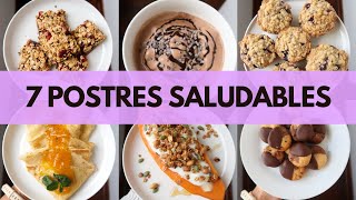 7 RECETAS DE POSTRES SALUDABLES Y FACILES  Michela Perleche [upl. by Loftus]