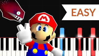 Dire Dire Docks  Super Mario 64 EASY Piano Tutorial [upl. by Meingolda883]