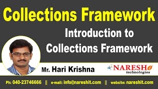 Introduction to Collections Framework  Core Java Tutorial  Mr Hari Krishna [upl. by Muryh]