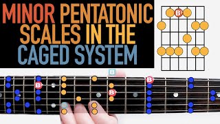 Minor Pentatonic Scales in the CAGED System [upl. by Naor]