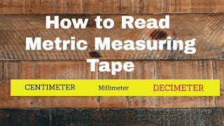 How to read a Metric tape Measure [upl. by Angelis]