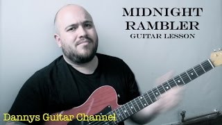 Midnight Rambler  The Rolling Stones  Blues Rock Guitar Lesson [upl. by Enenaej360]