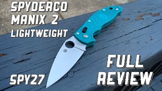 Spyderco Manix 2 Lightweight SPY27 Full Review [upl. by Bamberger]