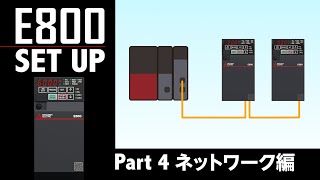 インバータ E800 Set Up Part4 ネットワーク編 [upl. by Ffej]