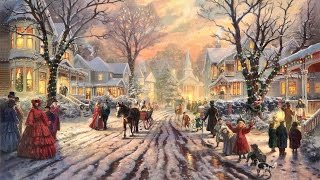 28 Popular Traditional Christmas Carols Christmas songs with Festive Art by THOMAS KINKADE [upl. by Langille]