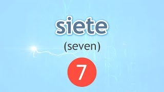 How to Pronounce Seven Siete in Spanish [upl. by Aneeh]