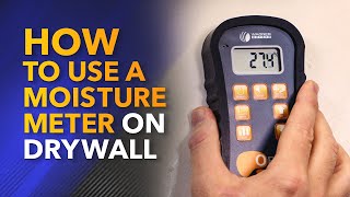 How to Use a Moisture Meter on Drywall [upl. by Lugo]