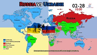 Every Countrys Position on Ukraine vs Russia 5 Days After War [upl. by Anesusa]