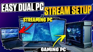 DUAL PC STREAMING SETUP like your FAVORITE STREAMER  STEP BY STEP GUIDE [upl. by Ahsilam91]