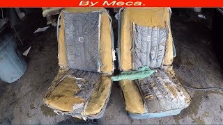 How to Upholster A Bucket Seat  How to Repair Bucket Seat Foam [upl. by Ryon]