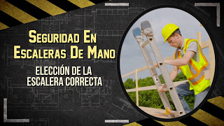 Seguridad En Escaleras De Mano Ladder Safety in Spanish [upl. by Aihselat835]