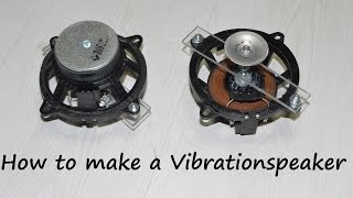 How to make a vibration speaker Omnidirectional design [upl. by Pomcroy]